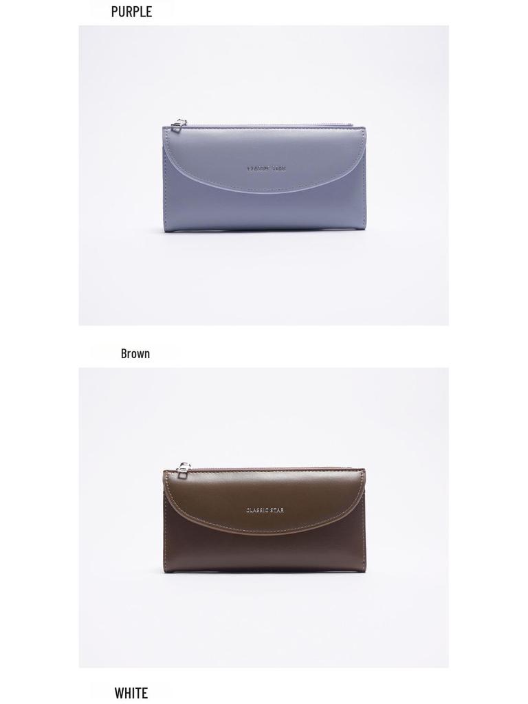 Женский длинный клатч-кошелек 2025 года — стильный, многофункциональный, большой емкости, искусственная кожа