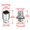 5PCS M12 x 1.5 Locking Wheel Bolts Anti-Theft Lug Nuts for Toyota Aluminum Alloy With Security Socket 43x25mm Zinc Plated