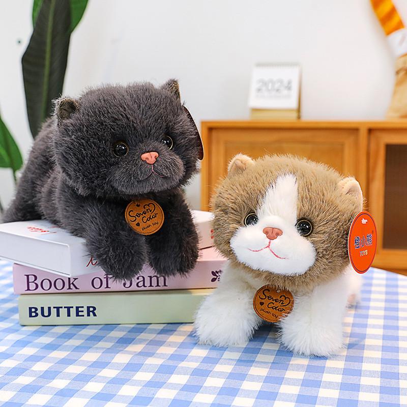 Cat Plush Toy Adorable Stuffed Doll Kids Collectors Gift Decoration Bedroom