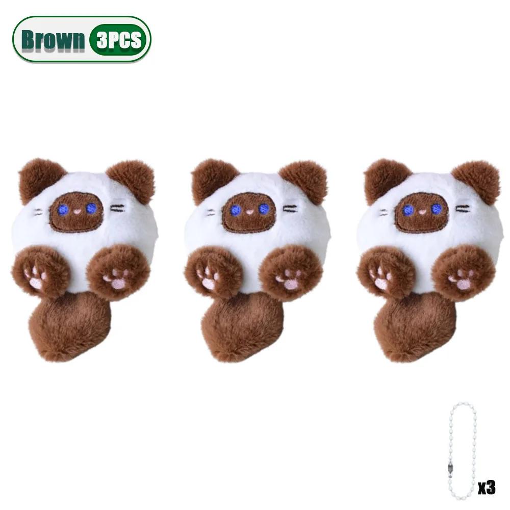 1/3/5/10/20 шт. Очаровательная плюшевая мультяшная кошка, подвесная кукла, мягкая кавайная, украшение для рюкзака для девочек, студенток, рождественский подарок