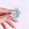 Kawaii Cat Badges Cute Cartoon Kitten Enamel Pin Funny Heart Mouse Yarn Ball Backpack Brooch Animal Accessories
