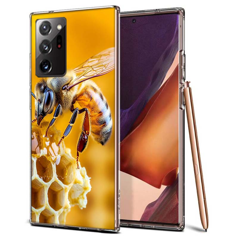 Пчелы и Мед в Сотовом Чехле для Телефона Samsung A55 A35 A25 A15 A07 A05S A16 A17 A26 A36 A37 A56 A57 Galaxy Note 20 10 A5