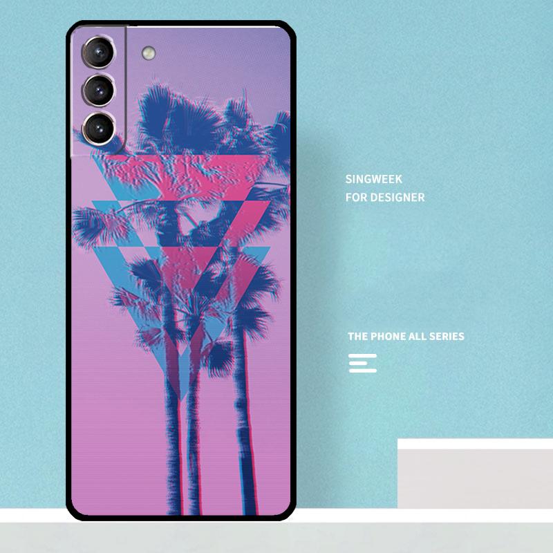 Vaporwave Art Case For Samsung Galaxy S25 Ultra S21 S22 S23 S24 Ultra S9 S10 S20 Plus S25 FE Phone Cover