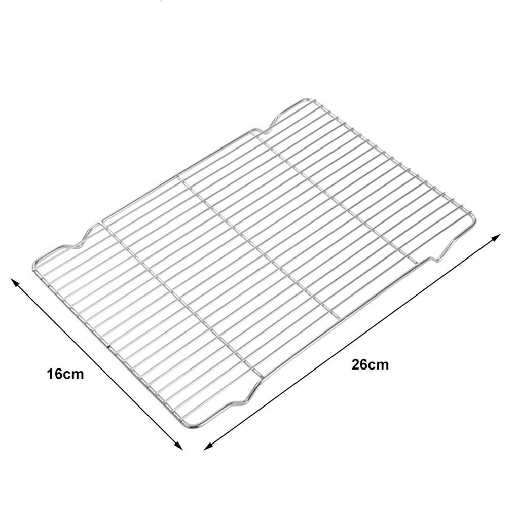 Сетка для барбекю, Охлаждающая решетка, Инструмент для выпечки, Нержавеющая сталь, Защита от ржавчины, Удобство, Кухонный гаджет, Моющийся, Долговечный