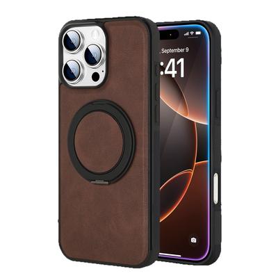 Подходит для iPhone16/15 Чехол для мобильного телефона с поворотом на 360° для iPhone14promax из кожи