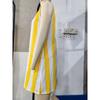 Women's Casual Dresses - Women's Casual Striped Slimming Round Neck Dress, Fashion Striped Dress Women Daily Outfit