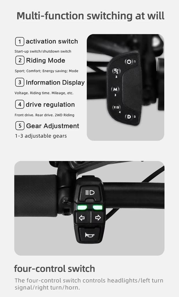 Boyuda's new electric scooter Q7Pro Max, equipped with 3200W dual motors, 52V28AH battery, application control, and silent tire scooter