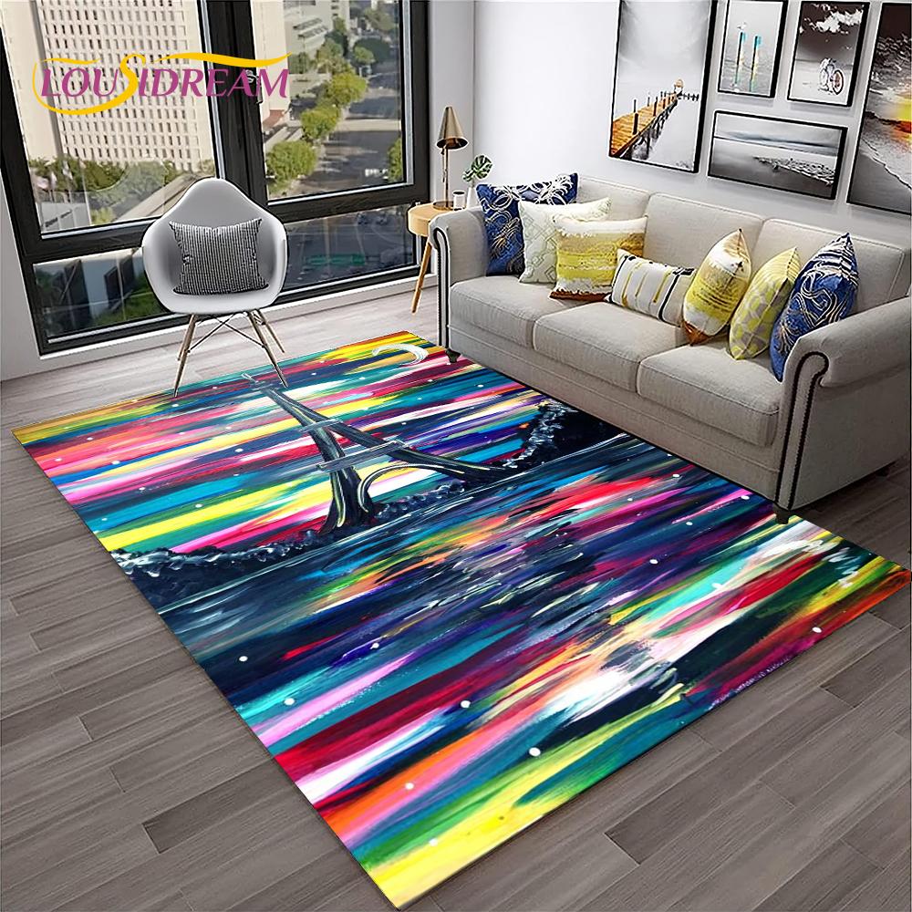 Франция Париж Эйфелева башня Ретро Ковер Коврик для дома Гостиная Спальня Диван Придверный коврик Декор, Коврик для детской игровой зоны Нескользящий напольный коврик