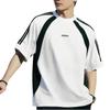 T Shirts Men's White Crew Neck Moderate KB8558