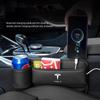 Car Sticker 2025 Hot Car Seat Gap Storage Box Multifunction Organizer Cup Holder For Tesla Model-Y Model-3 Model-X Model-S Cyber