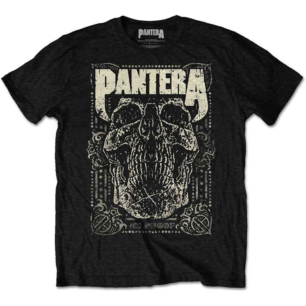 Pantera T Shirt mens 101 Proof Skull band logo Official New Black