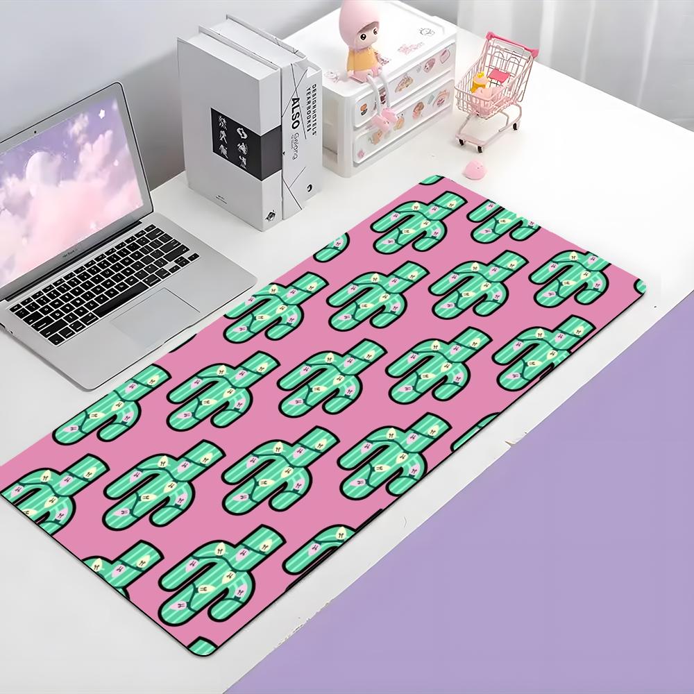 Plant Unique Ccactus Mouse Pad Large Gaming Mousepad With Thick Stitched Edge Nonslip Desk Mat