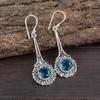 Apatite Gemstone Jewelry, 925 Solid Sterling Silver Earrings, Handmade Gorgeous Silver Jewelry For Wedding Gift