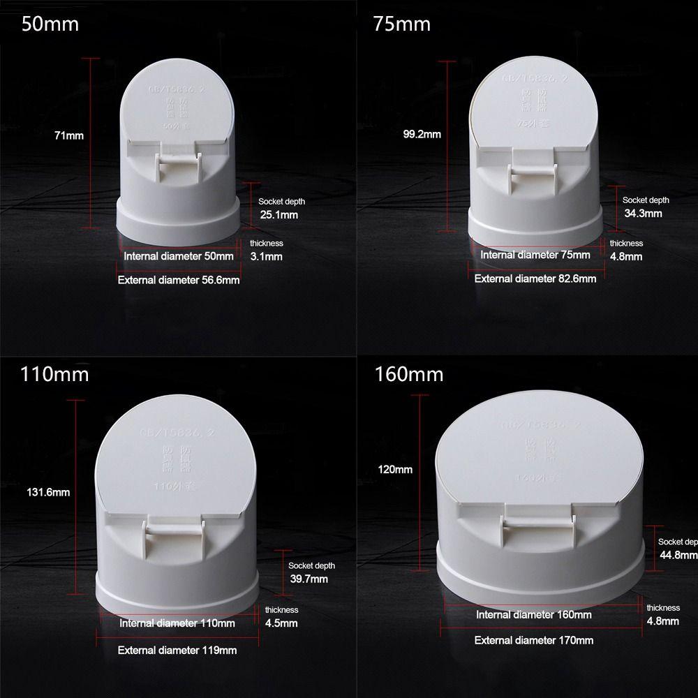 Multifunctional Drainage Pipe Floor Drains Rain Pipe Cap Outdoor Balcony Bathroom Accessory