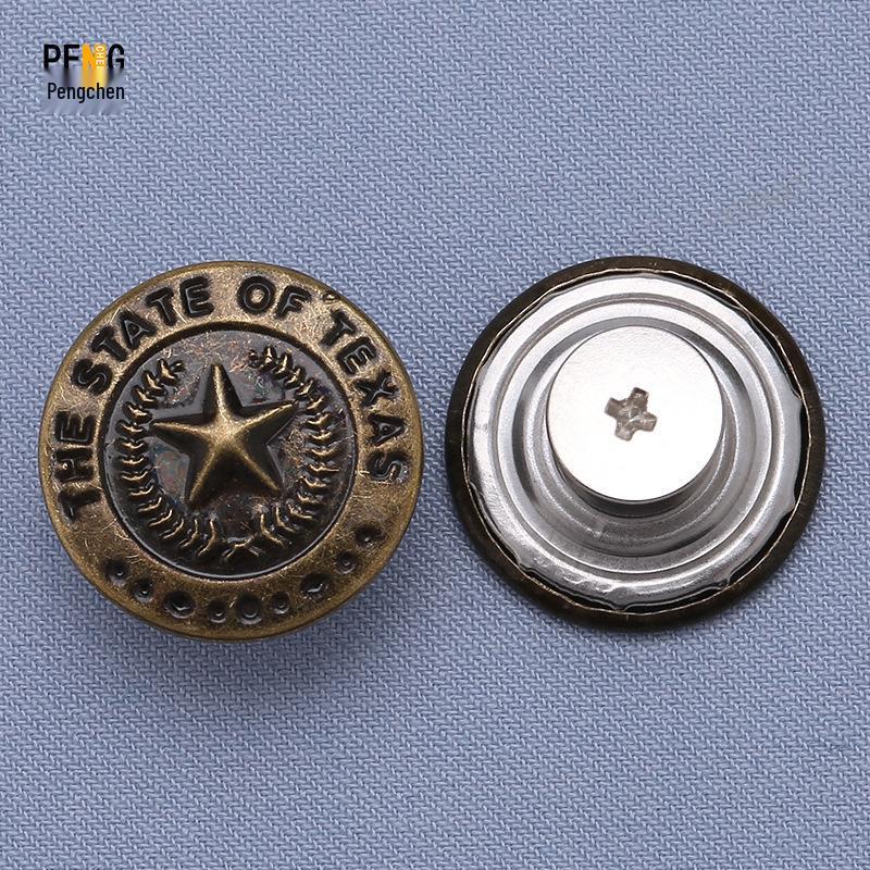 Регулируемые бесшовные металлические пуговицы для джинсовой ткани, съемная утягивающая талию волшебная кнопка