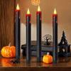 Bougies LED d'Halloween - AIMOONSA - Bougie LED d'Halloween - À piles - Luminosité réglable - Commande tactile