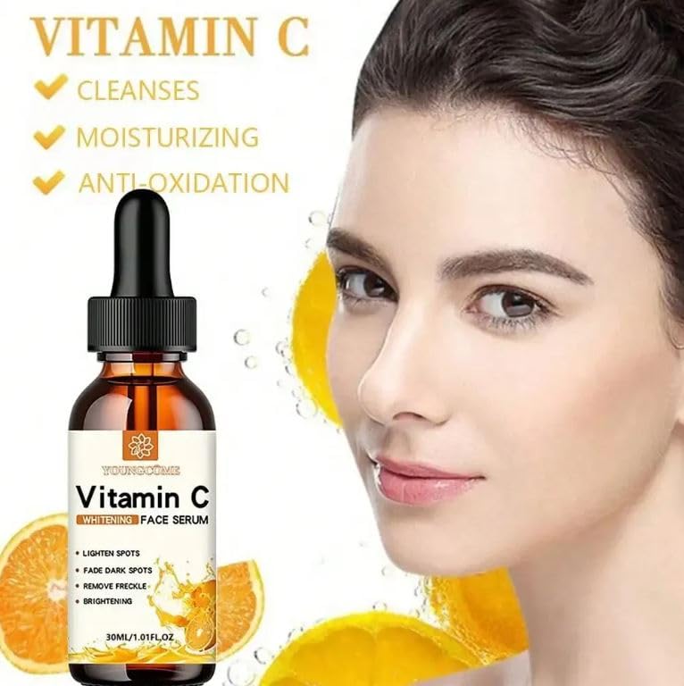 Сыворотка для лица Earthly® с витамином C - Антивозрастная и осветляющая формула с витамином E и натуральными ингредиентами - 30 мл