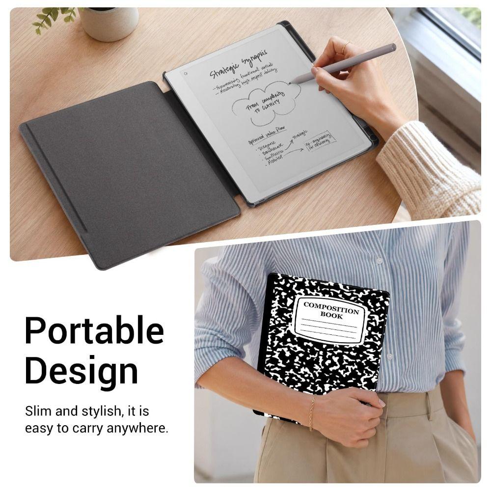 Anti-fall 10.3" Protective Case with Pen Slot Folio Shell Smart Cover for ReMarkable Paper Pure