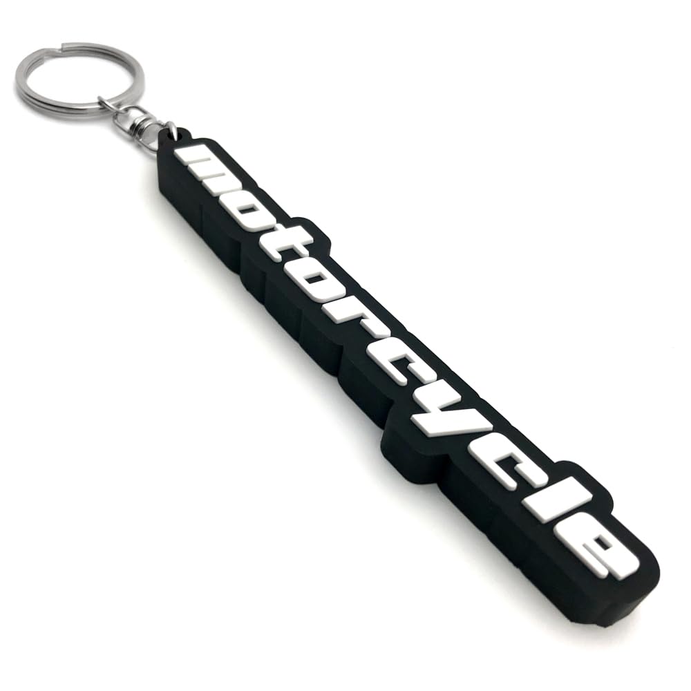 SPEED ADDICT Motorcycle RUBBER KEY HOLDER Thick Rubber Key Chain, Black/motorcycle