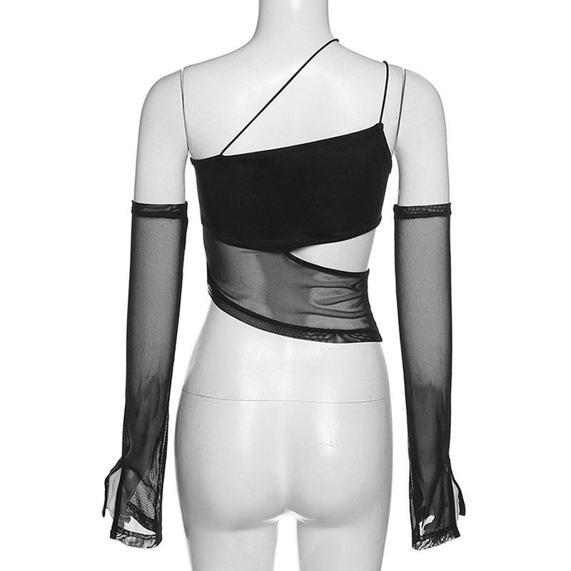 Женские топы с неравномерным укороченным пупком, приталенным кроем и открытой талией