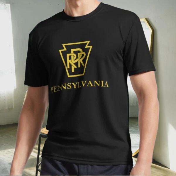 New Shirt ennsylvania Railroad Active Logo T-Shirt Funny Size S to 5XL