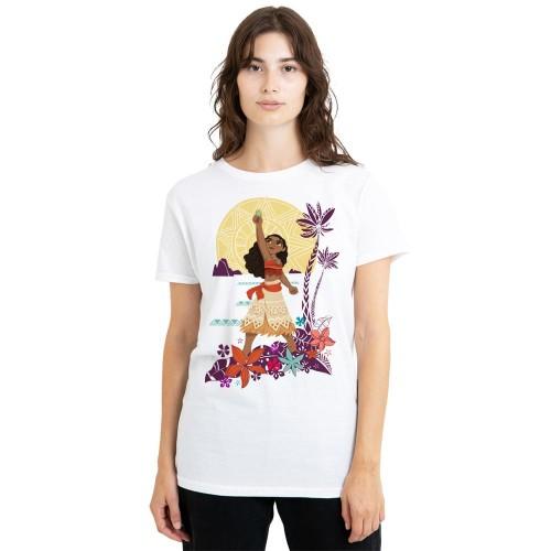 Moana Womens/Ladies Heart Sunset T-Shirt