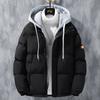 Men's Autumn and Winter Warm Loose Large Size Hooded Cotton Jacket