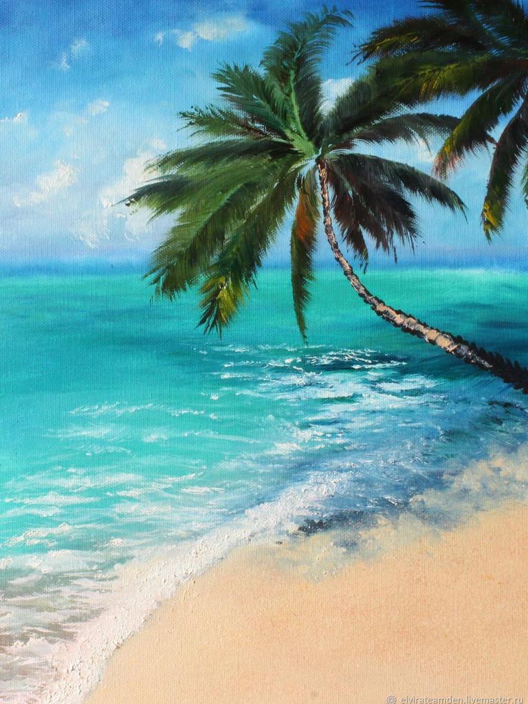 RUOPOTY Painting By Numbers Beach Drawing On Canvas Pictures By Number Handpainted Seascape Kits Home Decoration