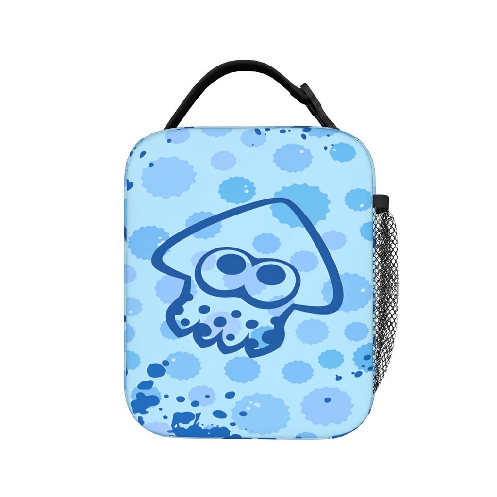 Splatoons Shoot Сумка для ланча Портативный ланч-бокс Детская школьная сумка-холодильник Веселая сумка-тоут из Оксфорда с термоизоляцией