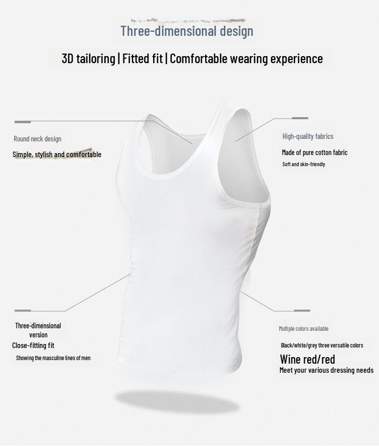 Мужской облегающий жилет из хлопка в цвете Army Green для занятий спортом