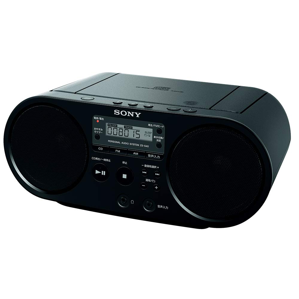 Sony AUX CD Радио FM Совместимость Черный B ZS-S40 FM/AM/Wide ZS-S40