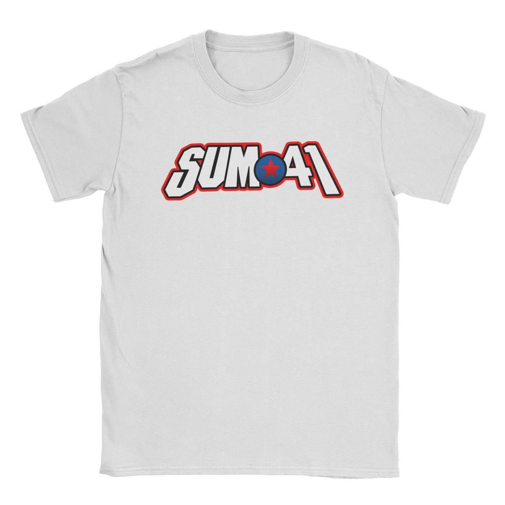 Sum 41 Band Men's T Shirts SUM41 Punk Amazing Tees Short Sleeve O Neck T-Shirt 100% Cotton Birthday Present Clothes