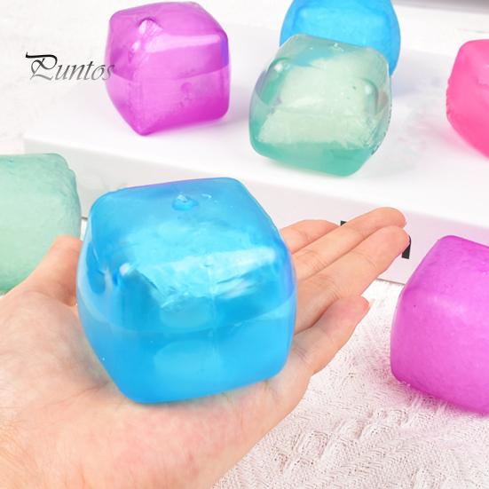 4 шт., кубик стресса, игрушка-непоседа, медленный отскок, TPR, облегчение тревоги, прозрачный пакет со льдом, сжимаемый мяч, сенсорная игрушка для детей, подростков, подарок для взрослых