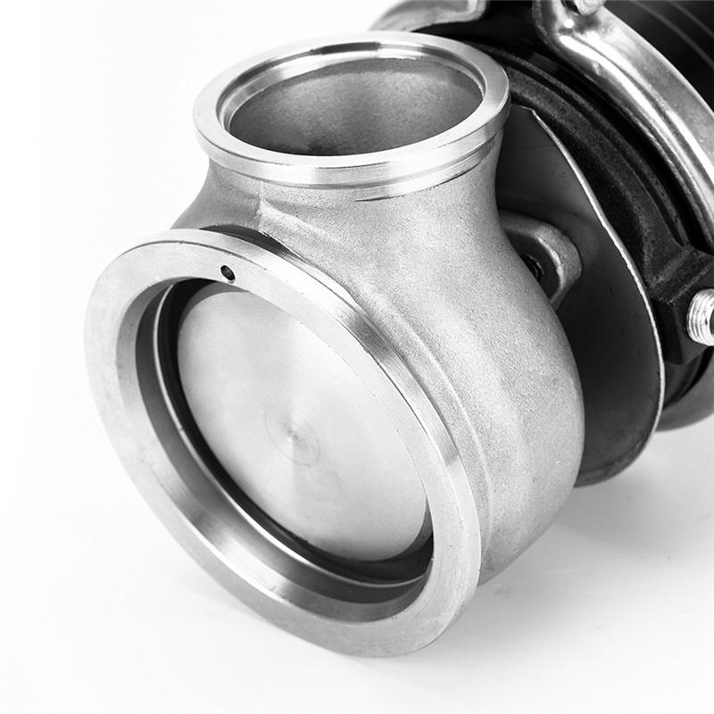 A28G-60Mm Wastegate Turbo External Kit With V-Band Flange And Clamp Universal Turbo External Waste Gate For Turbo Manifold