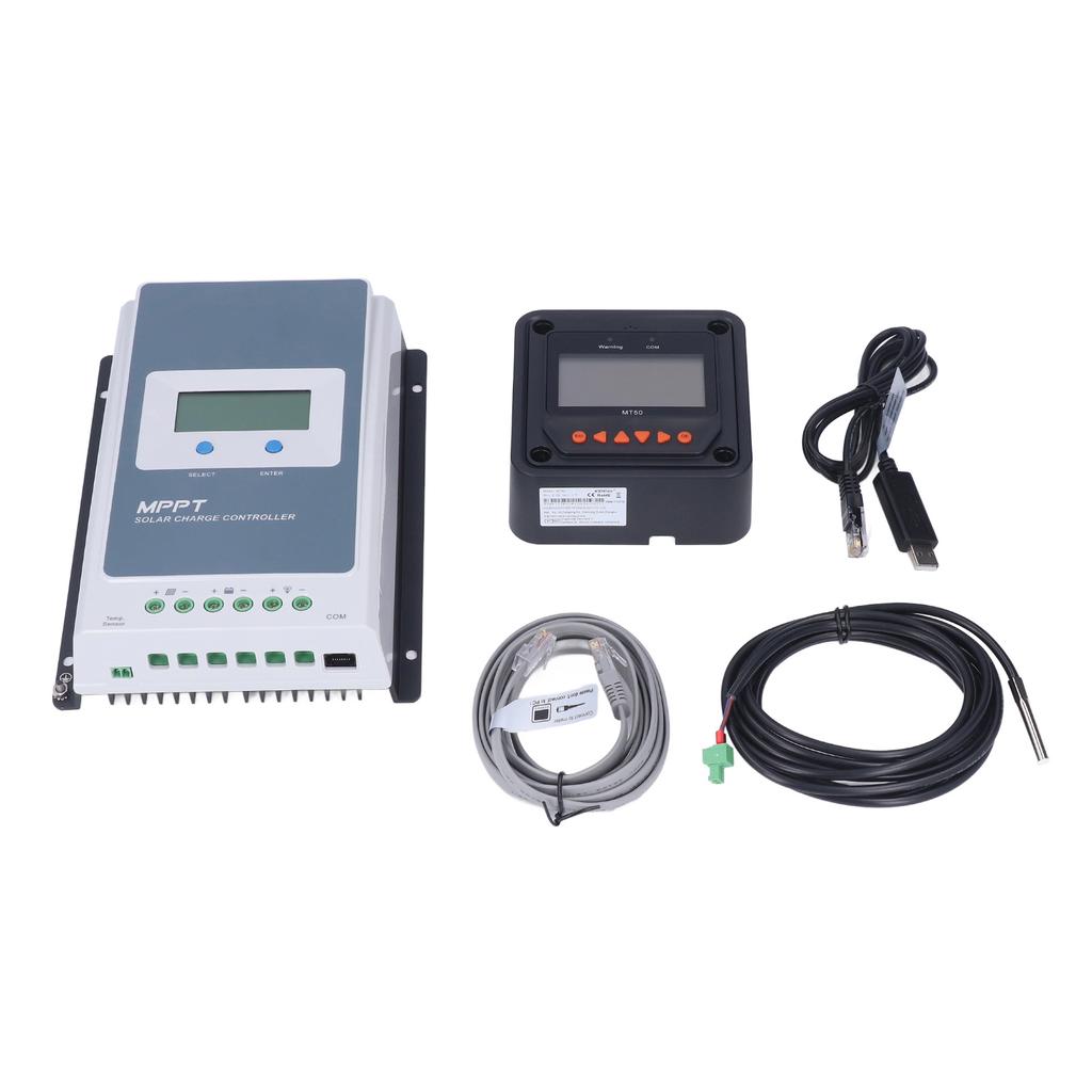 MPPT Solar Controller Kit Фотоэлектрический контроллер заряда-разряда с температурным датчиком