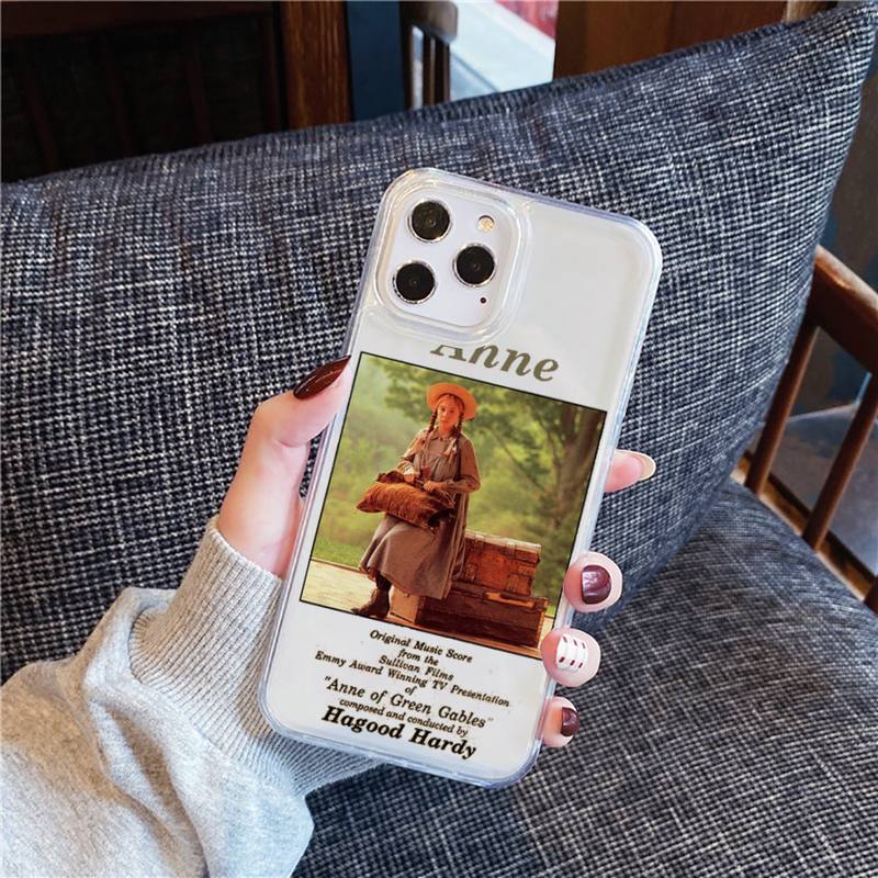 Anne of Green Gables Phone Case For Iphone 13 12 11 Mini X Xs Xr Pro Max 8 7 6s 6 Plus Transparent Soft