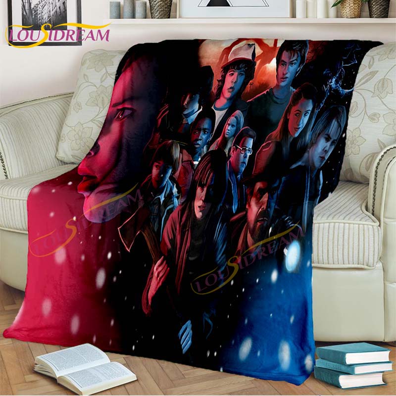 Одеяло «Очень странные дела», фланелевое одеяло с героями мультфильмов «Демодоги», одеяло ужасов для гостиной, дивана-кровати, детский подарок, домашний декор