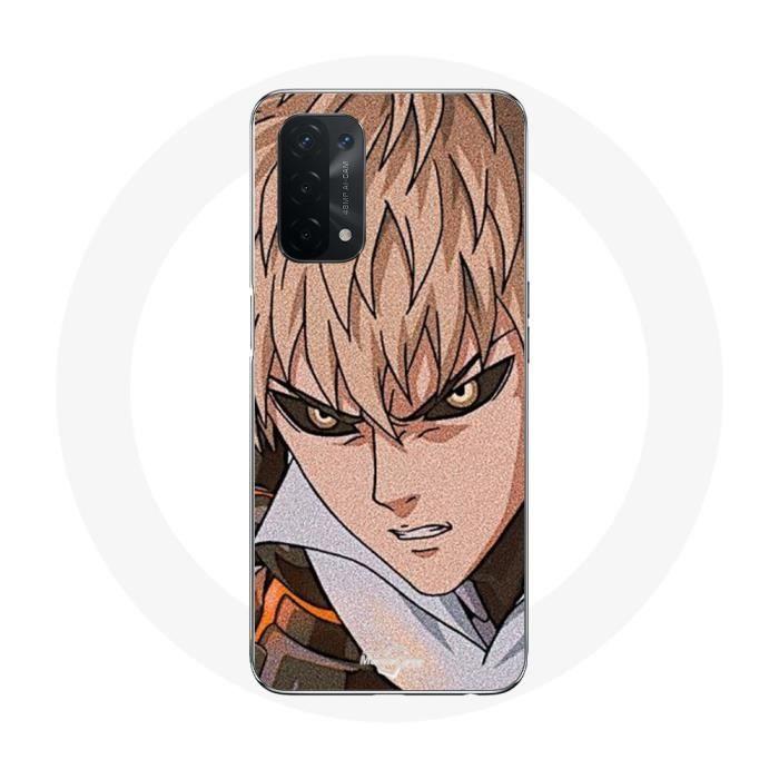 Coque - Maniacase - Oppo A74 5G - Manga Genos One Punch Man - Souple - Noir