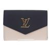 M80984 Tri-fold Wallet Noir/claim Grain Calfskin Leather Women