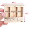 1/12 Miniature Closet Hanging Cabinet Shelf Model Dollhouse Furniture Decor