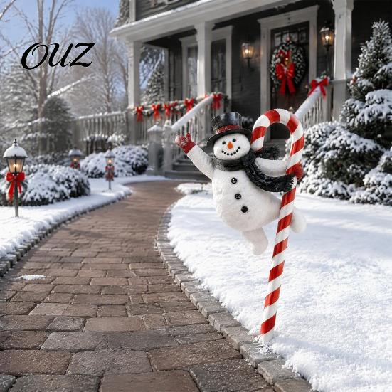 Decorative Holiday Signs Christmas Garden Stake, Santa Claus Snowman Nutcracker Trumpet Angel Yard Xmas Stake Art, Acrylic Festive Sign for