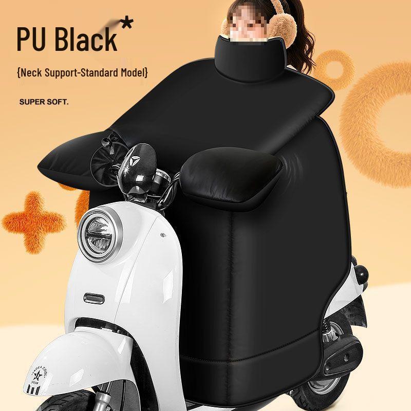 Зимний ветрозащитный чехол на лобовое стекло электромобиля с флисовой подкладкой и увеличенными наколенниками