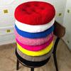 Extra Thick Fluffy Velvet Cushion Pad for Long Sitting - Large Round Chair or Floor Mat