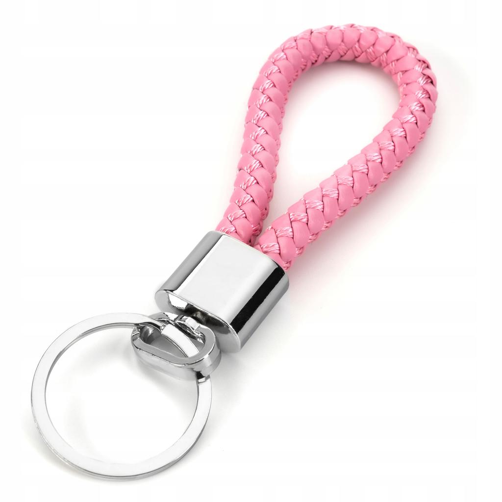 PINK NYLON KEYRING PENDANT LANYARD
