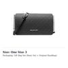 MICHAEL KORS Jet Set Coated Canvas Crossbody Bags Medium Women's Black 35F5STVC8B-BLACK