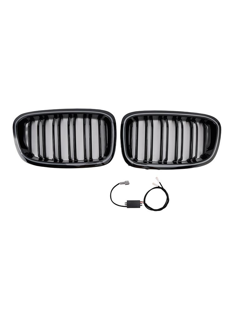 2PCS Front Bumper Kidney Grille Grill Fit BMW 1 Series F20 F21 2012-2014