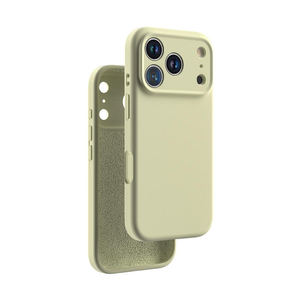 Применимо к iPhone17Pro чехол из жидкого силикона для мобильного телефона Apple 17air с магнитной защелкой и встроенной кнопкой камеры