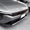 2PCS Carbon Fiber ABS Plastic Hood Grille Front Bumper Mesh Decorative StripTrim For Kia K4 2024-2026 Car Exterior Accessories