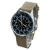 Military Watch TYPE Elapsed Time Olive Color Cloth Strap [M.R.M.W.] Men's A-15