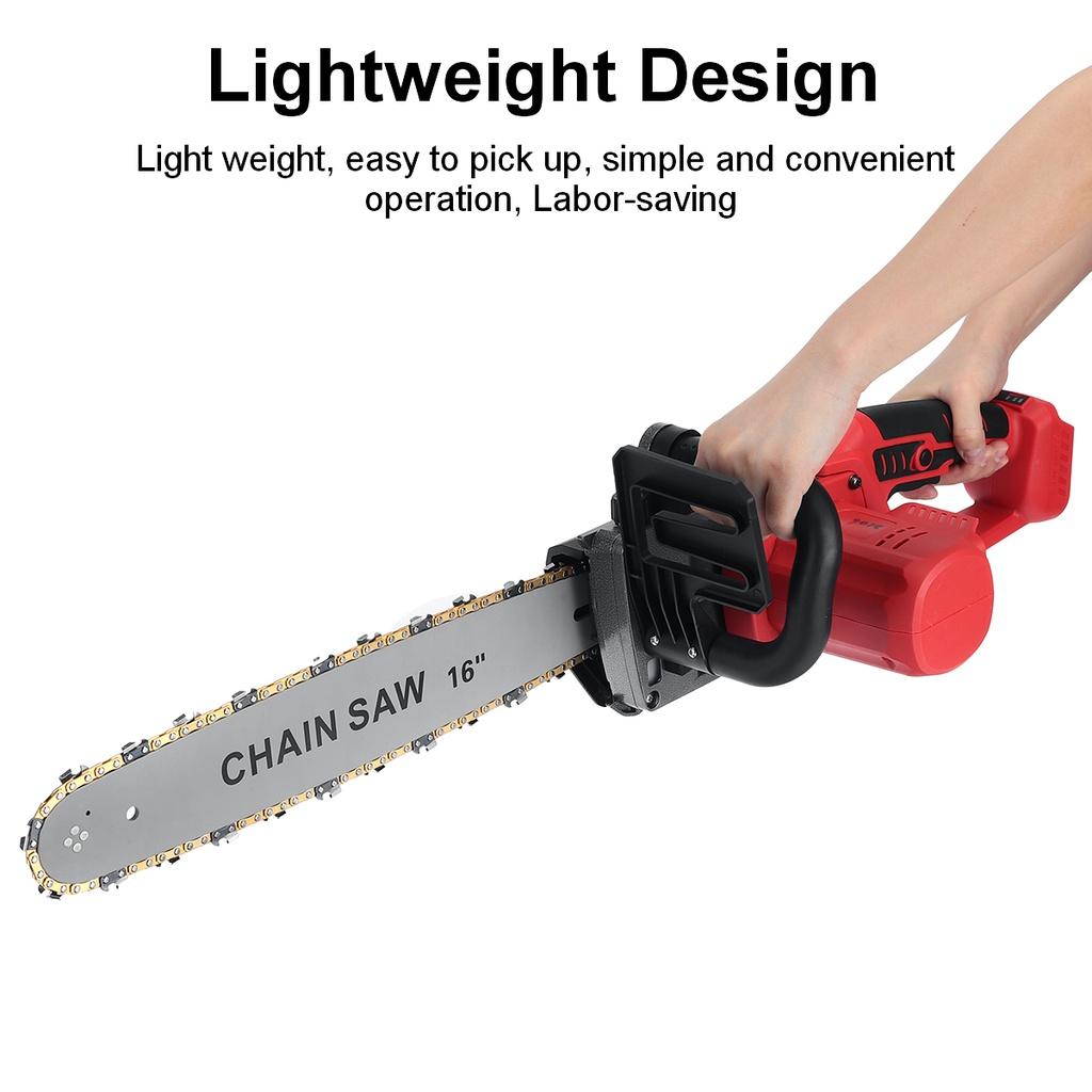 3000W 16 Inches Electric Cordless Chain Saw Brushless Motor Electric Chainsaw Woodworking Tool For 18V Battery